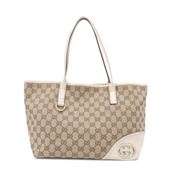 Gucci Handbags - 💎✨BEAUTIFUL✨💎 Authentic GUCCI GG Canvas Leather Tote Bag
